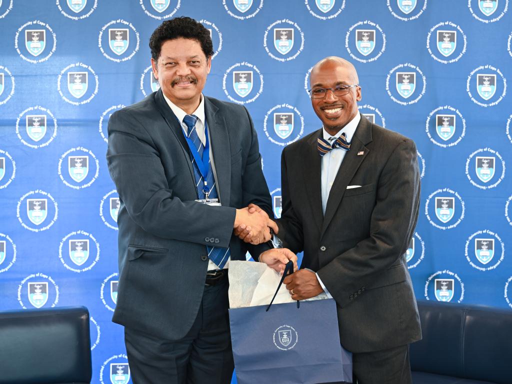 US Ambassador and Quinton Johnson, PhD